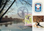 CARTE PREMIER JOUR FRANCE 1968  JO DE GRENOBLE PATINAGE ARTISTIQUE - Winter 1968: Grenoble