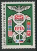 Austria Österreich 1985 Mi 1813 YT 1641 SG 2052 ** "EFTA" - Eur. Free Trade Association / Freihandelszone - Flag - Comunità Europea