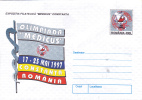 ASSOCIATION OF SPORTS "MEDICINE" PELICAN EMBLEM BIRDS.COVER STATIONERY ENTIER POSTAL 1997 UNUSED ROMANIA. - Pélicans