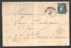 FRANCE N° 45 Obl. S/Lettre Entiére - 1870 Emisión De Bordeaux