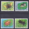 Lot De 4 Timbres-poste Oblitérés - Insectes Coléoptères - N° 2857-2859-2860-2861 (Yvert) - République De Cuba 1988 - Oblitérés