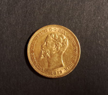 REGNO DI SARDEGNA VITTORIO EMANUELE II  20 LIRE 1852 TORINO * ORO - GOLD - OR * - Italian Piedmont-Sardinia-Savoie