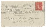 Carte Lettre Cad Boulogne Sur Seine Centre Du 26/04/1928 - Covers & Documents