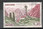 ANDORRE 30c Rouge Brun Lilas Olive 1961-71 N°159 - Usados