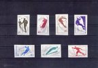 1961 -  Sports De Montagne  YV = AERIENS 134/140 Et  MICHEL = 1965/1971 M.N.H. NON DANTELES - Unused Stamps