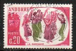 ANDORRE 20c Lilas Rose Violet Brun Olive 1963 N°166 - Used Stamps