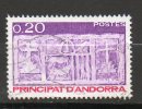 ANDORRE  20c Violet Rose Foncé 1983 N°318 - Usados