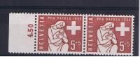 RB 832 - Switzerland Pro Patria 1958 - 5c + 5c Pair Of MNH Stamps SG 591 - Nuovi