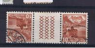 RB 832 - Switzerland Tete Beche Pair - 10c Landscapes Fine Used Stamps SG 373c - Kopstaande