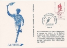 Jeux Olympiques D´hiver  Alberville 92 Parcours De La Flamme Olympique Obliteration Paris 14/12/1991 - Official Stationery