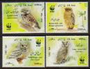 Iran Scott New Issue, MNH, 2011 Issue, Native Owl, Set Of 4 With WWF Emblem.  Everything We Sell Is 99 Cents - Iran