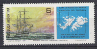Q846.-.ARGENTINA .-. 1976 .-. MI #: 1268  .-. MH -  SHIPS / BARCOS .-. FRAGATA DAVID HEWET - Unused Stamps