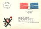 1957  Europa   Oblitération Allemande Zum 332-3 - FDC