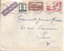 N° 205+228+231B   LETTRE  CASABLANCA  Vers PARIS         Le   31 DECEMBRE 1947 - Storia Postale