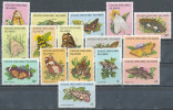 COCOS ISLANDS 1982 BUTTERFLIES AND MOTH SC# 87-102 FRESH VF MNH - Cocos (Keeling) Islands