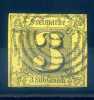 THURN AND TAXIS - 3 SGR, BLACK ON YELLOW - V5280 - Used