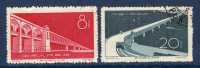 CHINE China 1957 Pont Sur Le Yang Tse  Yv 1103/1104  Obl - Used Stamps