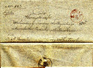 Poland Prephilatelic Cover KOWAL 1845 In Red To WLOCLAWEK - ...-1860 Prefilatelia