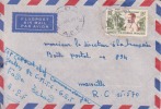 Fada ( Petit Bureau ) Tchad Afrique Colonie Française Lettre Par Avion Pour Marseille Marcophilie - Storia Postale