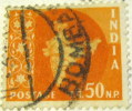 India 1957 Map Of India 50np - Used - Gebruikt
