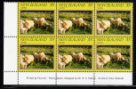 New Zealand Scott #751 MNH Inscription Block Of 6 70c Wairarapa - Blocks & Sheetlets