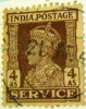 India 1939 King George VI 4a Service - Used - 1936-47 Koning George VI