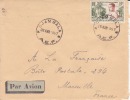 DJAMBALA ( Bureau Rare ) Transit > Libreville - CONGO - 1957 - Afrique,colonies Francaises,avion,lettre,m Arcophilie - Brieven En Documenten