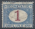 1890-94 REGNO USATO SEGNATASSE 1 LIRA - RR9830-6 - Segnatasse