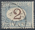 1870-74 REGNO USATO SEGNATASSE 2 LIRA - RR9830 - Strafport