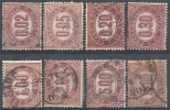 1875 REGNO USATO SERVIZIO DI STATO 8 VALORI - RR9832 - Dienstzegels