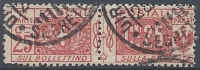 1914-22 REGNO USATO PACCHI POSTALI 25 CENT - RR9834 - Paketmarken