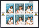 New Zealand Scott #B123a MNH Miniature Sheet Of 6 Health Stamps - Prince Harry's Birth - Unused Stamps