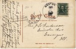 Weston IA Iowa & Lavergne IL Illinois DPOs, Closed Post Office Postmark Cancels On C1900s Vintage Postcard - Marcofilie