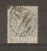 DOMINCA - 1874/83 VICTORIA ISSUE 4d GREY FU  SG 24 - Dominique (...-1978)