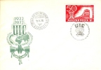 HUNGARY - 1972.FDC V. - 50th Anniversary Of International Railroad Union Congress/Train - FDC