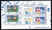 New Zealand Scott #B126a MNH Miniature Sheet Of 6 Health Stamps - Children's Drawings - Neufs