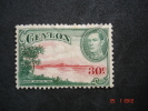 Ceylon  1938  K.George VI      30 Cents     SG393a     Used - Ceylan (...-1947)