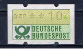 D Deutschland 1981 Mi 1 Mnh 10 Pfg - Machine Labels [ATM]