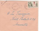 DJAMBALA ( Bureau Rare ) Transit > Libreville - CONGO - 1957 - Afrique,colonies Francaises,avion,lettre,m Arcophilie - Covers & Documents