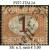 Italia-F00927 - 1870 - Segnatasse - Sassone: N.3 (o) - Privo Di Difetti Occulti. - Taxe