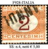 Italia-F00928 - 1870 - Segnatasse - Sassone: N.4 (o) - Privo Di Difetti Occulti. - Strafport