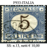 Italia-F00933 - 1870 - Segnatasse - Sassone: N.13 (o) - Privo Di Difetti Occulti. - Postage Due