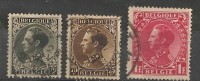 BELGIE BELGIQUE 401/3 Cote 0.80€ Oblitéré Used Gestempeld - 1934-1935 Leopold III