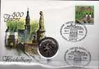 Numisbrief Heidelberg 1986 Numisletter Bundesbank 5DM Plus BRD 1868 O 21€ Stadtbild Schloß Architectur Cover Of Germany - 5 Marchi