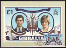 GIBRALTAR - ROYAL WEDDING - LADY DIANA - MAXIM  CARD  - 1981 - Berühmte Frauen