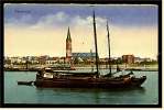 Emmerich  -  Hafen Mit Schiffen + Kirche - Ansichtskarte Ca.1910    (eb) - Emmerich