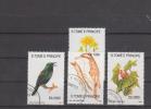 Saint-Thomas Et Prince YT 1139/42 Obl : Oiseau Grimpeur , Oiseau Chanteur , Fleurs - Colecciones & Series