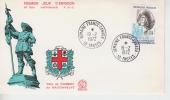 France YT 1706 FDC : Paul De Chomedey , Montréal , Obl Troyes - Enveloppes