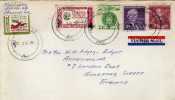 Carta, Aerea, MONROE 1960,  Estados Unidos, Cover , Viñeta, Label, - 2c. 1941-1960 Lettres