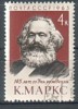 RUSSIA \ RUSSIE - 1963  - 145ans De La Naissance Et 80ans De La Mort De Karl Marx - 1v Obl. - Karl Marx